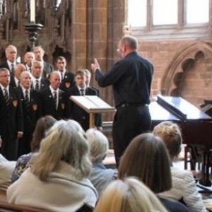 The choir performed a lunchtime recital in Chester Cathedral October 2015.